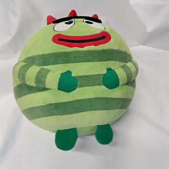 TY Yo Gabba Gabba Beanie BALLZ Ball BROBEE Green Figure Plush Doll Jumbo 14" - Picture 3 of 7